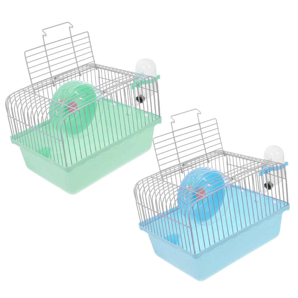 2 Peças de Gaiola Portátil par - Hamster Cage Wheel avaliação e preço