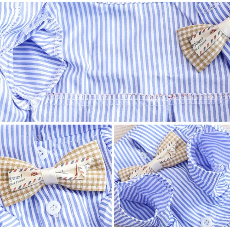 Bowknot listrado camisas para  - Pet Supplies Co avaliação e preço